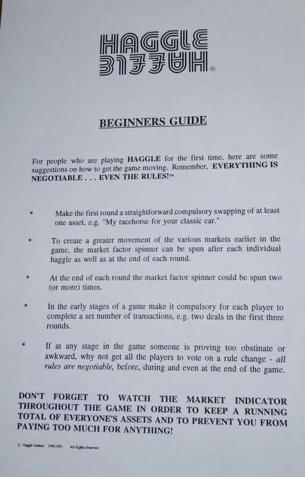 Photo of free Haggle Board Game - brand new (Leytonstone E11) #2