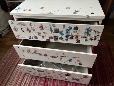 Photo of free Well-used IKEA Malm chest of drawers (Headington OX3) #1