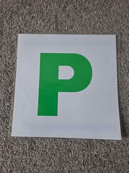 Photo of free P plate (Penwortham Lane PR1) #1
