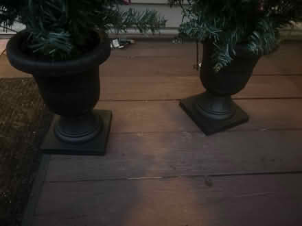 Photo of free Two artificial trees with lights (Tinton falls) #2