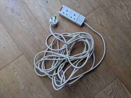 Photo of free Long 2 socket mains extension lead (Denmark Hill SE5) #1