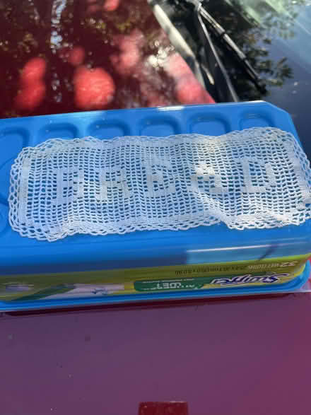 Photo of free handmade rectangular doily BREAD (Prospect and DeAnza) #1