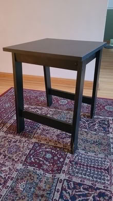 Photo of free Small Square Wood Composite Side Table (20874) #2