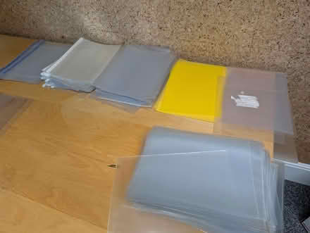 Photo of free A4 size plastic document holders (Leatherhead) #1