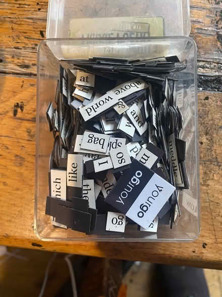 Photo of free Fridge poetry (Cashes Green, Stroud.) #1