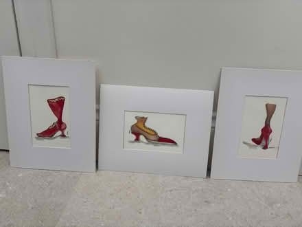 Photo of free Three quirky shoe paintings (St Albans AL3) #1