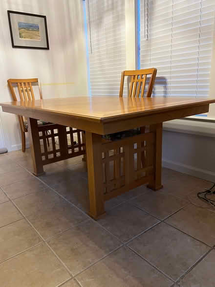 Photo of free Dining room table (no chairs) (La Paloma Ct. off of Valdora) #2