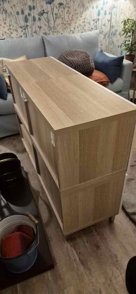 Photo of free Light oak Ikea Besta Units with white doors and drawer fronts (St Helier SM4) #2