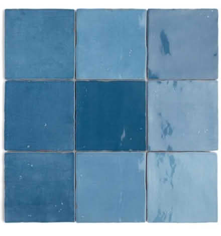 Photo of Light blue tiles. Handmade better (Upper oldfield park) #3