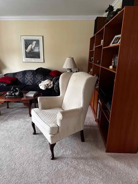 Photo of free Two wing back chairs (Near Waverly Elementary School) #1
