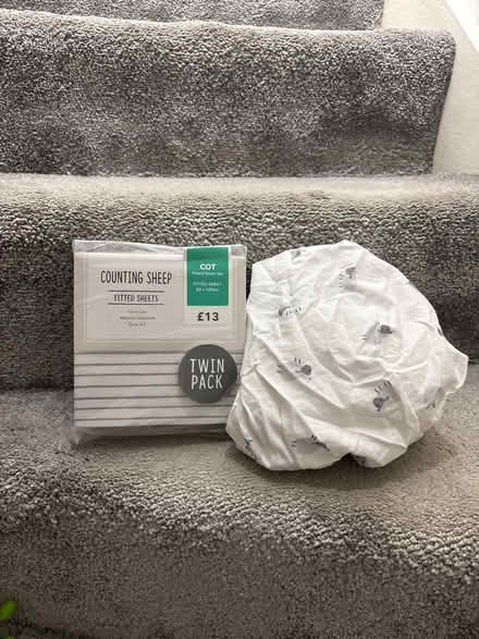 Photo of free cot fitted sheet (60x120cm) (S12 Hackenthorpe) #1
