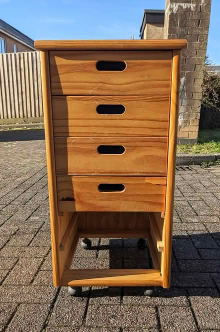 Photo of free Drawers On Wheels (Missing drawers) (PL4 Greenbank.) #1