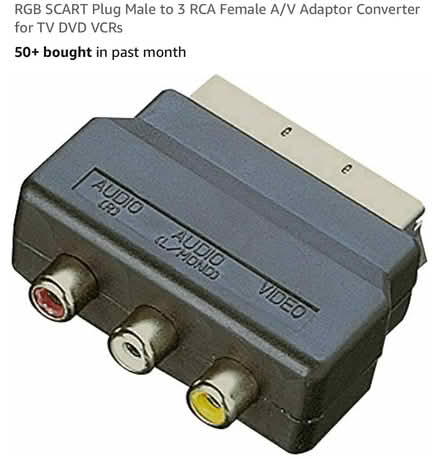 Photo of RCA A/V adapter converter (Carshalton SM5) #1