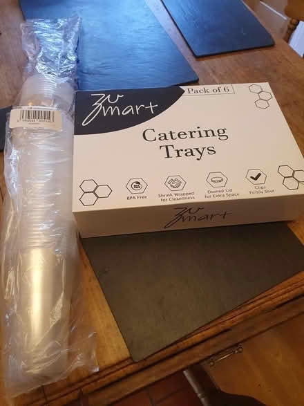 Photo of free Plastic glasses & Sandwich Trays (Lichfield, WS13) #1