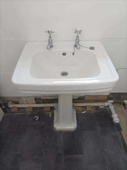 Photo of free Sink for bathroom. Good condition (New Galloway DG7) #1