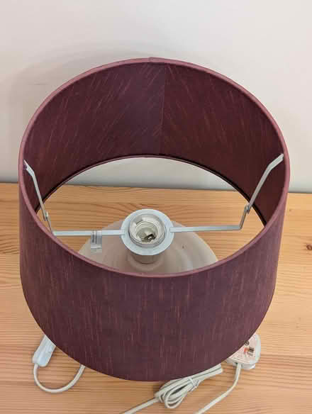 Photo of free IKEA purple ceramic table lamp (Colindale NW9) #3