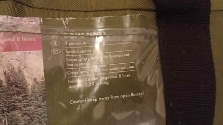 Photo of free 3 man tent (Dogsthorpe) #3