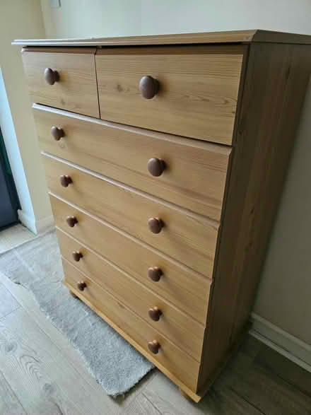 Photo of free Pine chest of drawers (Cherry hinton) #1