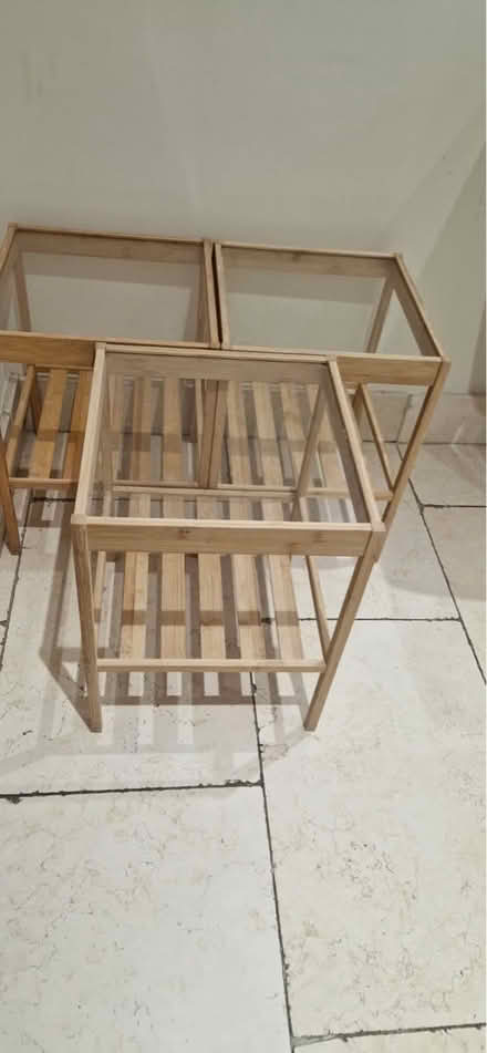 Photo of free 3 x IKEA Side Tables with Glass Top (Kingswood KT20) #3