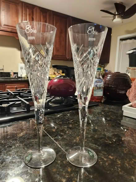 Photo of free Lead Crystal Champagne Flutes (Schaumburg & Barrington Rds) #1