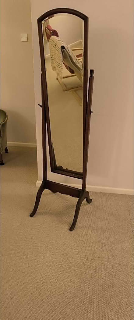 Photo of free Freestanding wooden mirror (Lymington SO41) #1