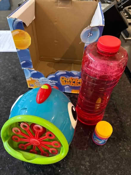 Photo of free Bubble machine & bubble liquid (Southfields SW19) #1