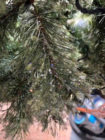 Photo of free approx 7ft glitter Christmas Tree (Spondon DE21) #3