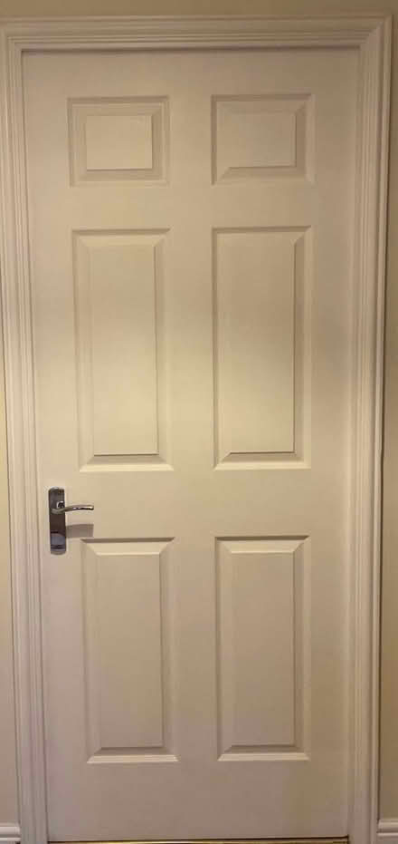 Photo of free 6 panel wooden doors (Silkstone S75) #1