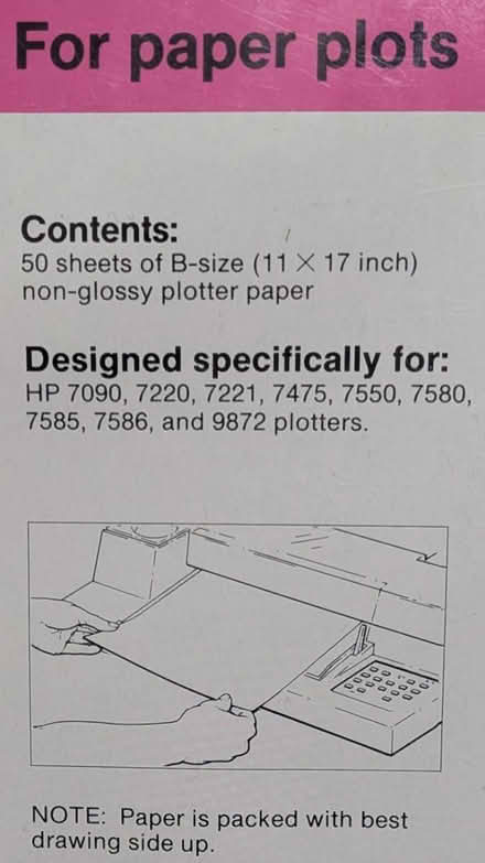 Photo of free HP printer plotter paper (Santa Clara near Great America) #2