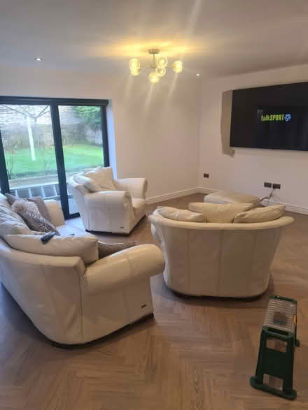 Photo of free Italian leather sofa & armchairs (Heaton BL1) #1