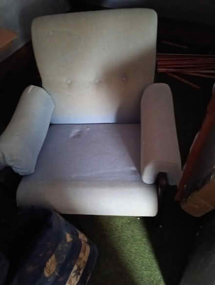 Photo of free 2 faded blue chairs (Upper Hartfield TN7) #1