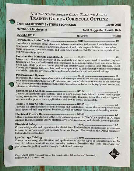 Photo of free Electronic Sys Tech Training Guides (Foster & California Ave) #2