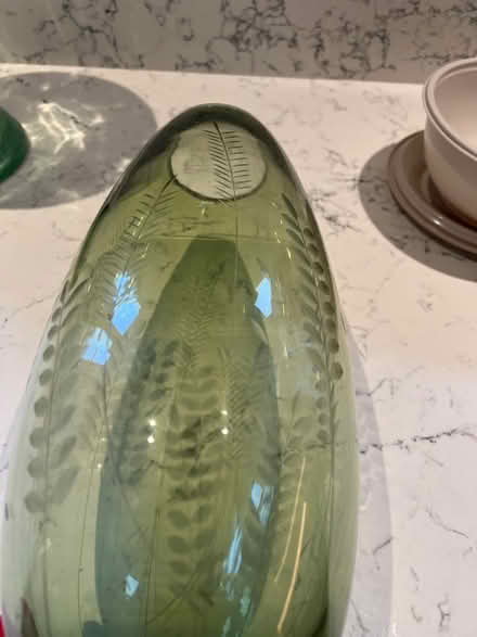 Photo of free 2 Green Glass Vases (Cranbourne RG21) #2