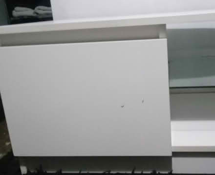 Photo of free White TV stand with blue led light (Osmondthorpe LS9) #4