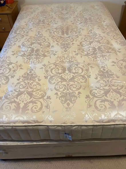 Photo of free Small double bed base and mattress (Chedworth GL54) #1