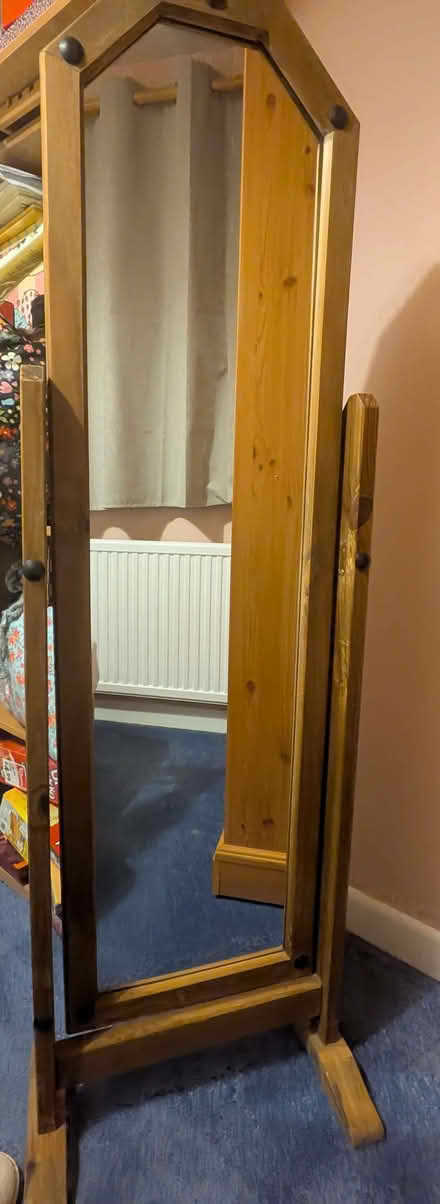 Photo of free Free standing wooden mirror (Stinchcombe GL11) #1
