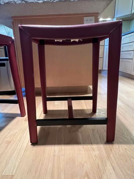 Photo of free 2 Crate & Barrel leather stools (Midtown Palo Alto) #4
