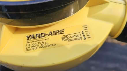 Photo of free Electric yard blower (North Tinton Falls by Lincroft) #3