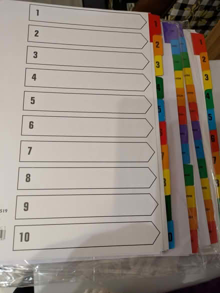 Photo of free A4 dividers (Havant PO9) #1
