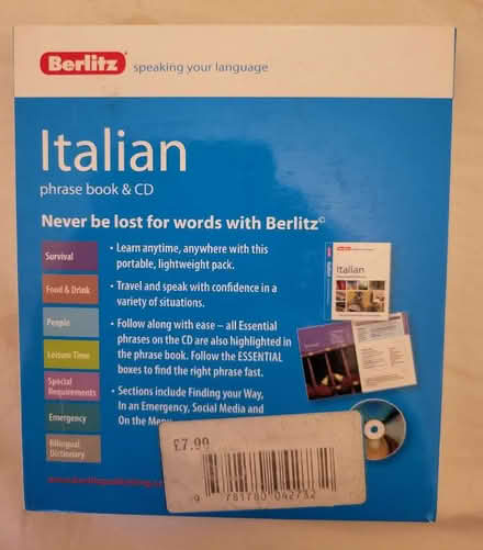 Photo of free Italian phrase book and CD (Caversham RG4) #2