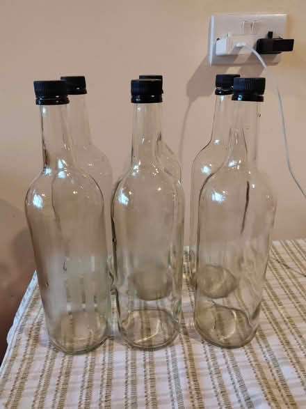 Photo of free 6 One litre clear glass bottles (Risinghurst OX3) #1