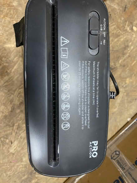 Photo of free Paper shredder (Stacey Bank S6) #2