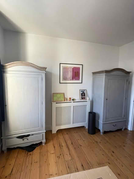 Photo of free Set of 2 blue hanging wardrobes (Romsey) #1
