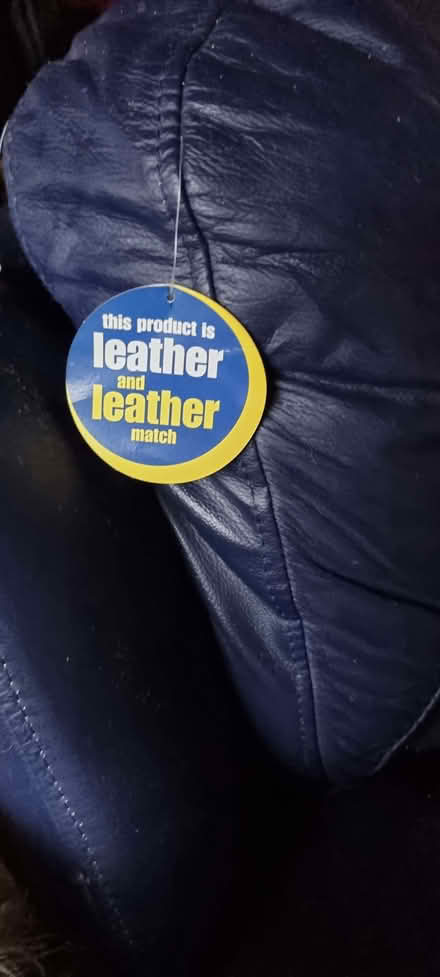 Photo of free Dark Blue 2 Seater Leather Recliner (Ravensbourne BR1) #1
