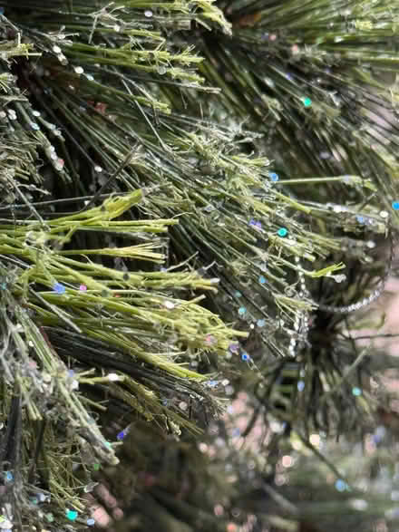 Photo of free approx 7ft glitter Christmas Tree (Spondon DE21) #2