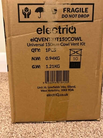 Photo of free 150mm vent kit (Cropston LE7) #2