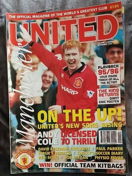 Photo of free Bundle of 12 Manchester United official magazines mid-1990s (South Croydon CR2) #1