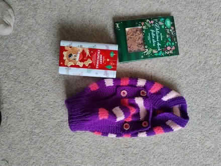 Photo of free Small dog coat (new) and treats (Cheadle Hulme SK8) #1