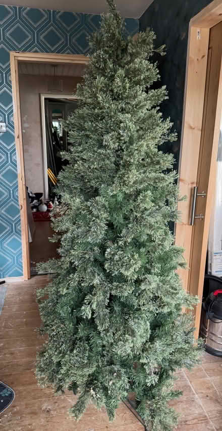 Photo of free approx 7ft glitter Christmas Tree (Spondon DE21) #1