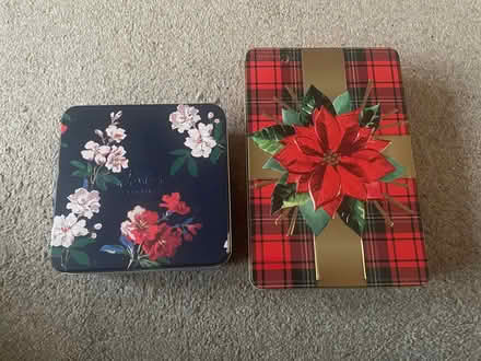 Photo of free 2 pretty tins (Longbarn WA2) #1